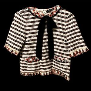 Zara tweed top sz. XS